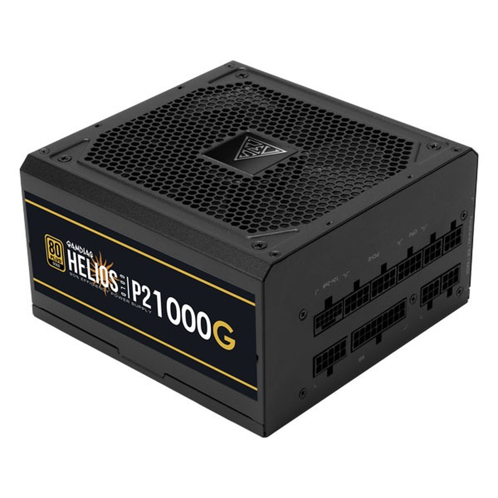 GAMDIAS HELIOS P2-1000G 1000W 80+ Gold ATX 3.1 Fully Modular Power Supply (12VHPWR, PCIe Gen 5.1, 135mm FDB Fan)