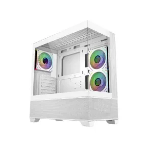 Cooler Master Elite 690 Wood Micro ATX Mid Tower Cabinet White (E690-WHNN-S00)