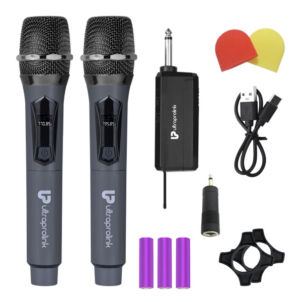 ULTRAPROLINK Sonic Duet Dual Dynamic Wireless Microphone & Receiver Set