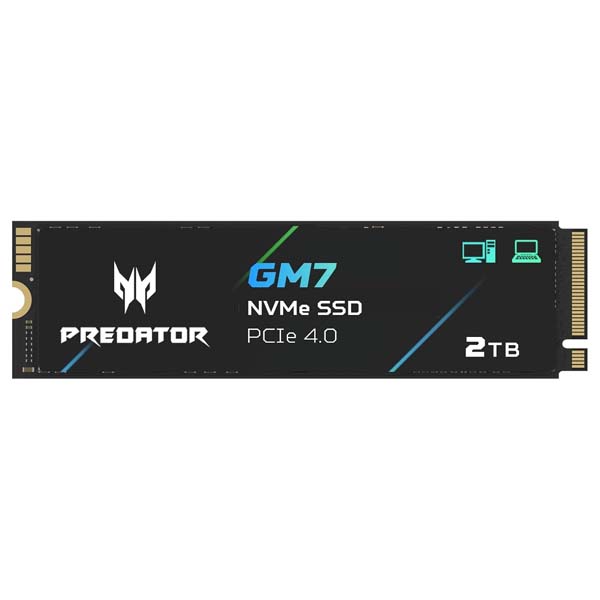 Acer Predator GM7 2TB M.2 2280 PCIe Gen 4 x4 NVMe 2.0 SSD