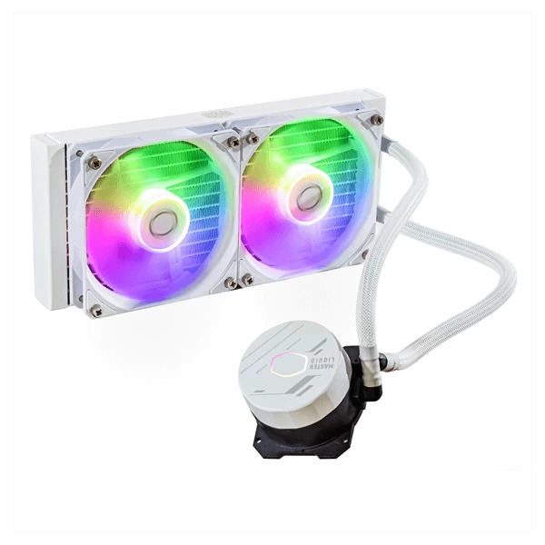 Cooler Master MasterLiquid 240L Core ARGB CPU Liquid Cooler (White)