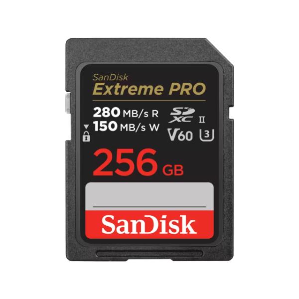 SanDisk Extreme PRO SDXC UHS-II Card – 256GB