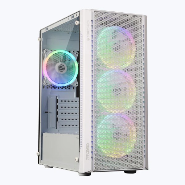 Zebronics Zeb Zyro Premium Gaming Cabinet (White)