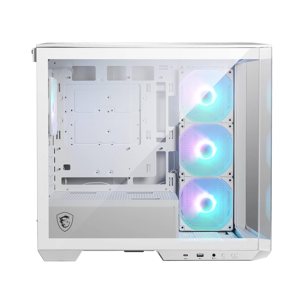 MSI MAG PANO M100R PZ WHITE ARGB Micro-ATX Panoramic PC Case