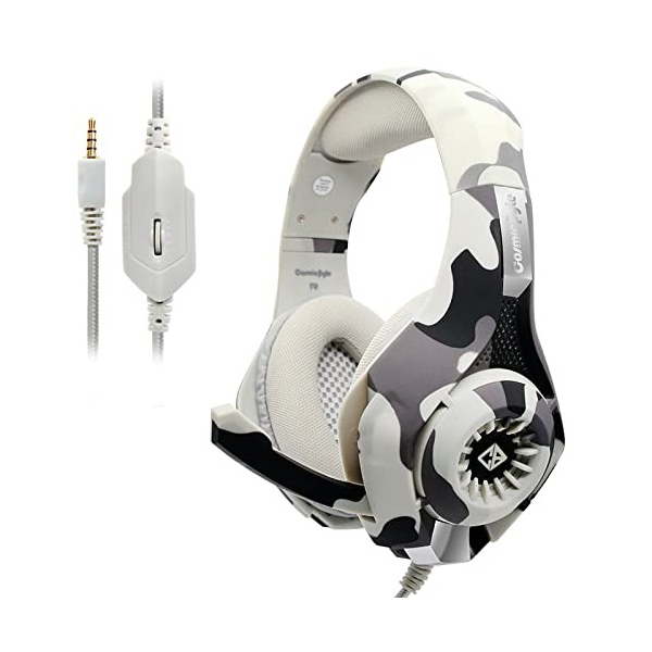 Cosmic Byte GS410 Headphones with Mic and for PS4, Xbox One, Laptop, PC, iPhone and Android Phones – Camo Grey