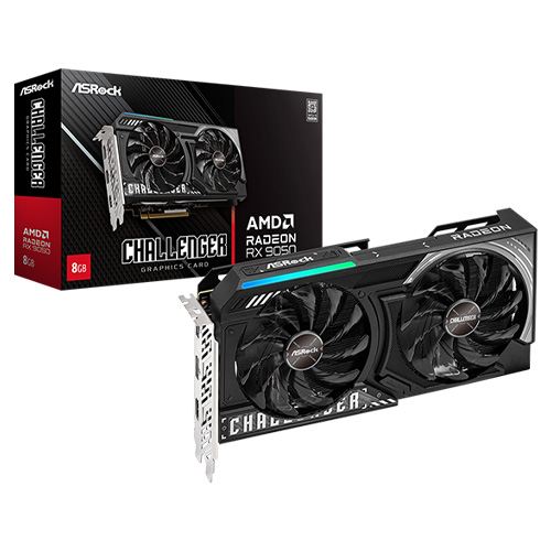 Asrock AMD Radeon RX 9050 Challenger 8GB Graphic Card RX9050 CL 8G