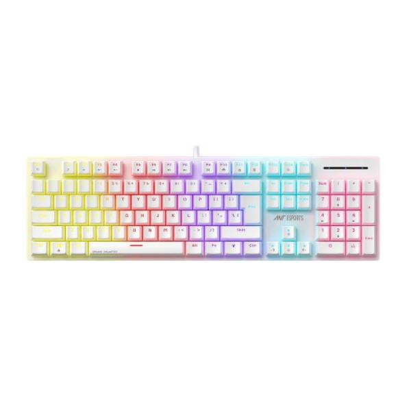 Ant Esports MK3400 Pro V3 Mechanical RGB Gaming Keyboard, 104 Keys-Brown Switch