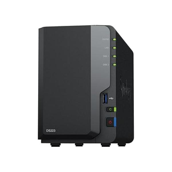 Synology DiskStation DS223 Network Attached Storage Drive (Black)