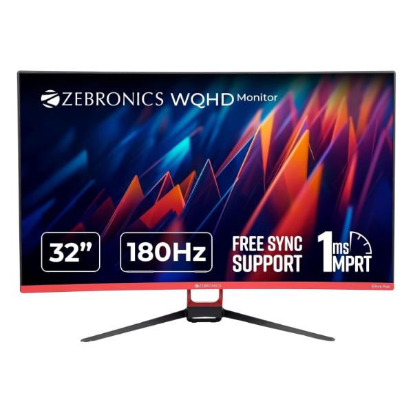 ZEBRONICS ZEB S 32A, 1800R Curved Gaming Monitor