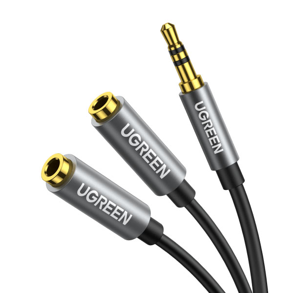 Ugreen Headphone Splitter 2 Way Y 3.5mm Jack Aux Adapter