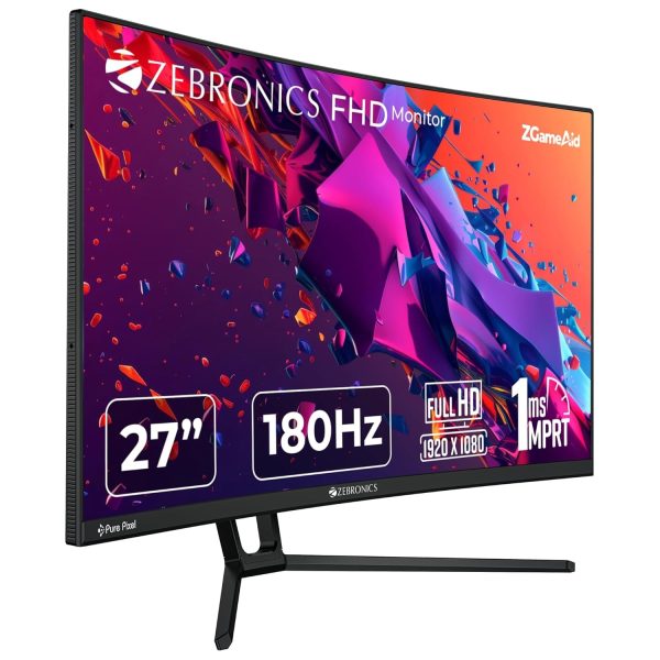 ZEBRONICS N27B 27″(68.5 cm) 1500R Curved Gaming Monitor