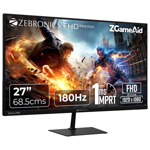 ZEBRONICS Zeb N27A 27 inch FHD 1920×1080 Gaming Monitor