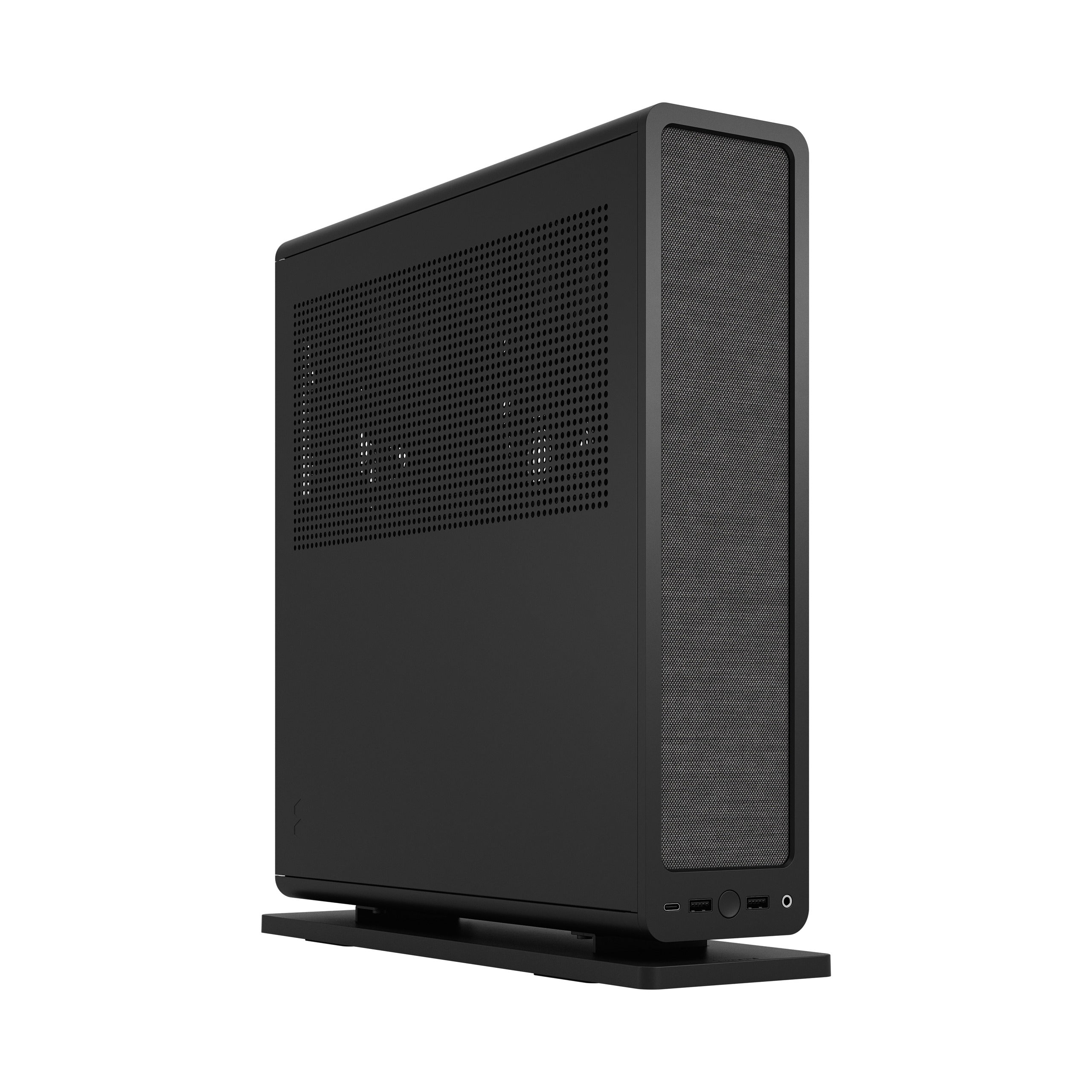 Fractal Design Ridge Black ITX PCIe 4.0 Slim Small Form Factor PC Case