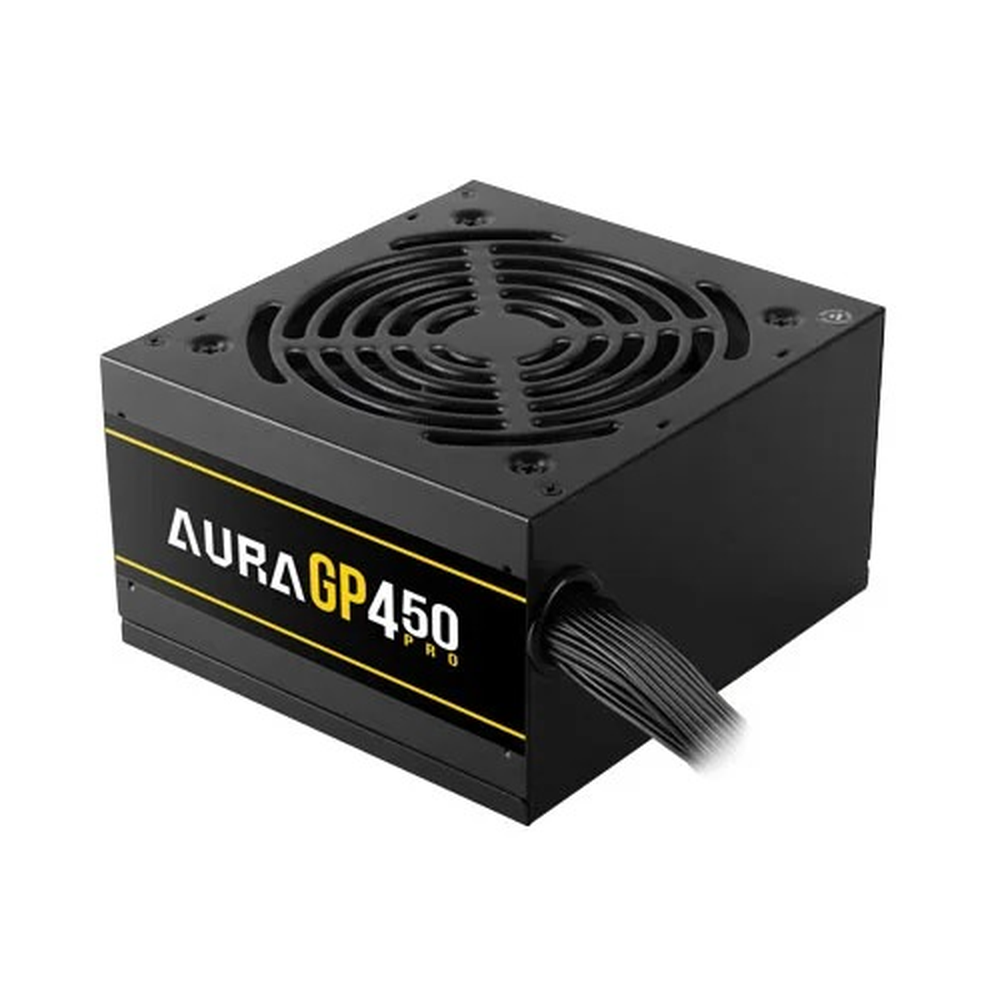GAMDIAS AURA GP450 PRO 450W 80+ White Non-Modular ATX Power Supply (120mm Hydraulic Fan, Flat Cables)