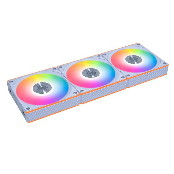 Lian Li 12CL1W3W UNI Fan CL Wireless 120 Triple Pack – 2.4 GHz Wireless Signal RGB & PWM PC Case Fans Control – White