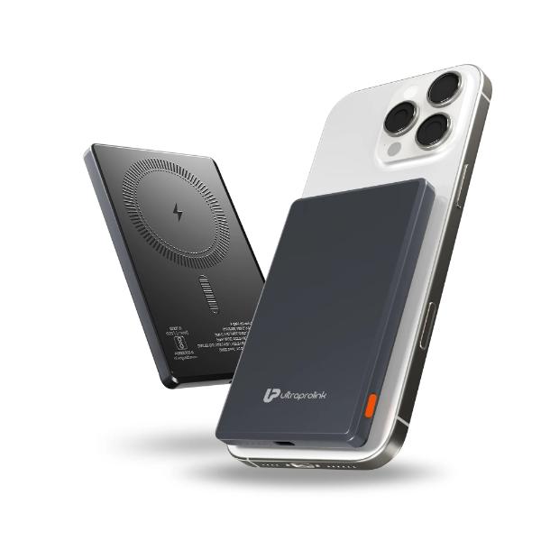 UltraProlink Juice-Up Mag 4 Wireless Magnetic Power Bank (5,000mAh) UM1125GRY
