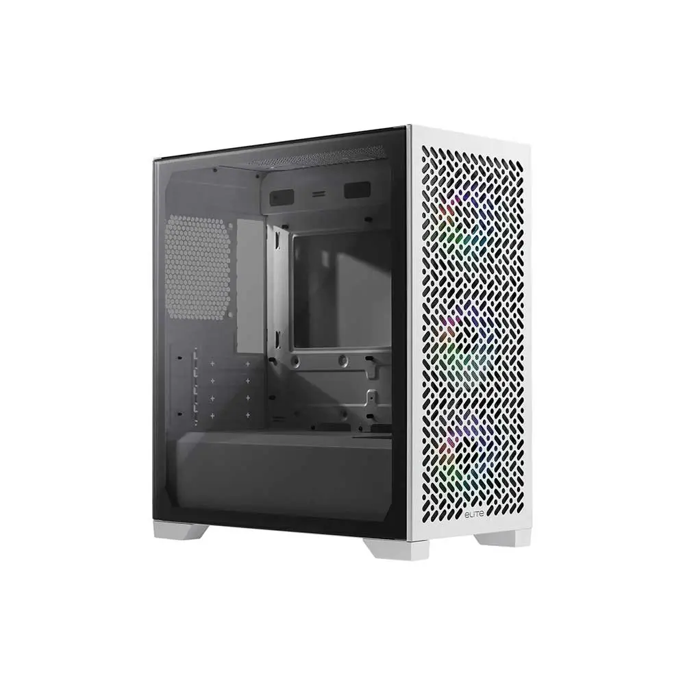 Cooler Master Elite 302 ARGB M-ATX Mini Tower Case (White)