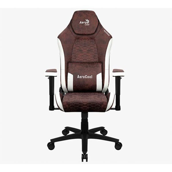 AeroCool Crown AeroSuede Gaming Chair – Burgundy Red
