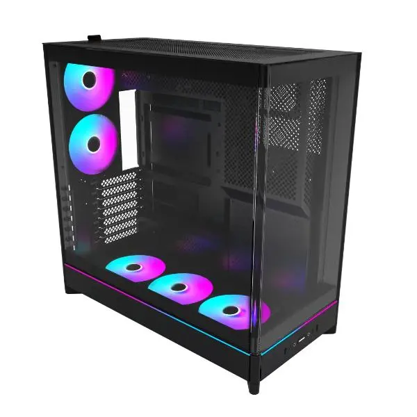 Montech HS02 PRO PC Mid-Tower ATX Tempered Glass ARGB (Black)