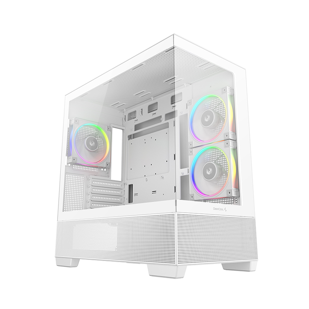 DeepCool CG380 3F White Micro-ATX Panoramic Case