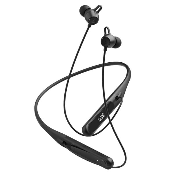Boat Rockerz 255 Touch ENx™ Technology with Full Touch Controls Neckband (Pitch Black)