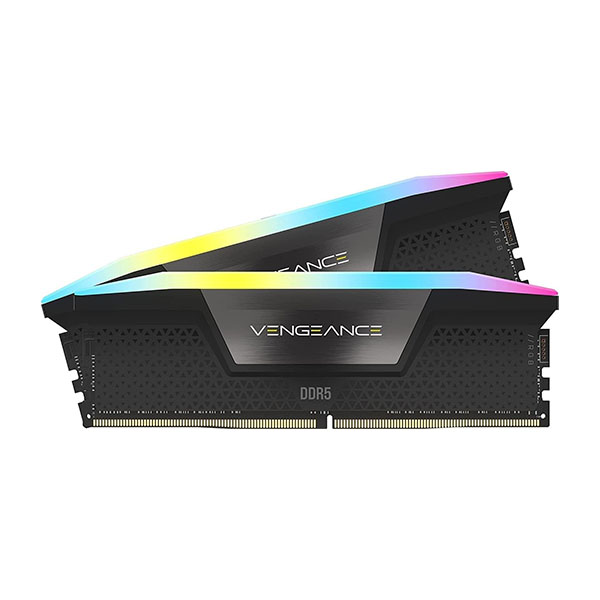 Corsair VENGEANCE RGB 32GB (2x16GB) DDR5 DRAM 6000MHz CL30 RAM Kit (Black)