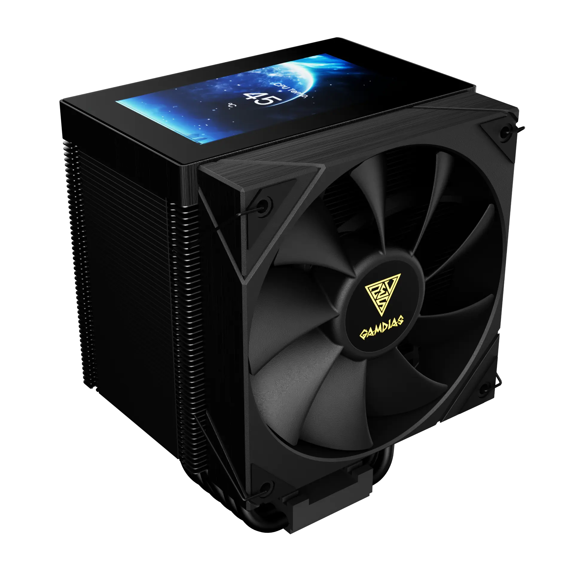 Gamdias Boreas M2-61L LCD Display 120mm CPU Air Cooler (Black)