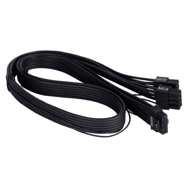 SilverStone PP14-EPS Dual EPS 8 pin (PSU) to 12+4 pin (GPU) 12VHPWR PCIe Gen5 Cable