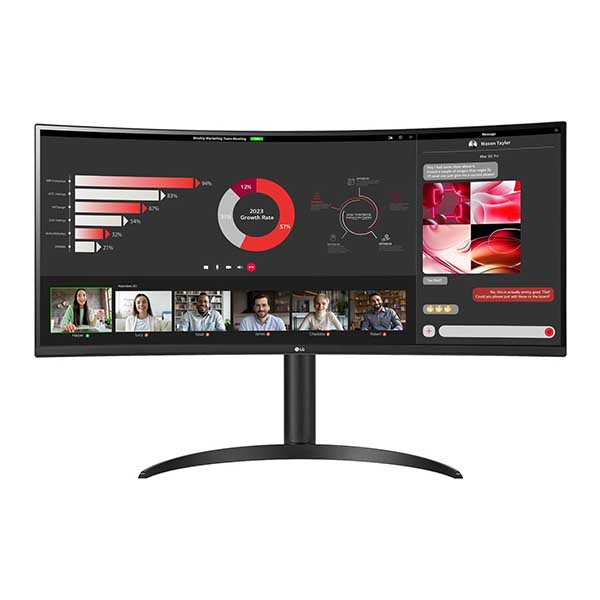 LG 34WR55QC-B 34″ Curved UltraWide WQHD HDR 10 100Hz Monitor (Black)