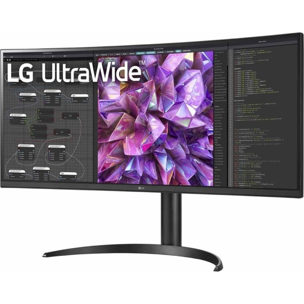 LG 34WQ75C-B 34 Inch Curved Ultrawide QHD IPS HDR Monitor Black