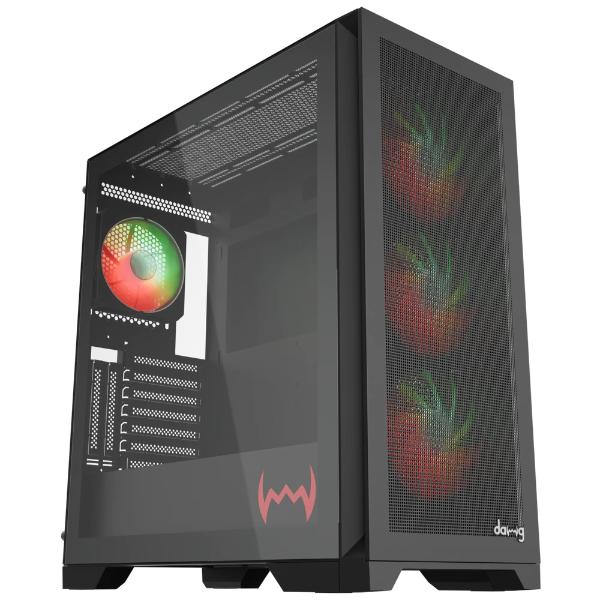 Dawg Y 720 Mid Tower ATX Cabinet (Black)