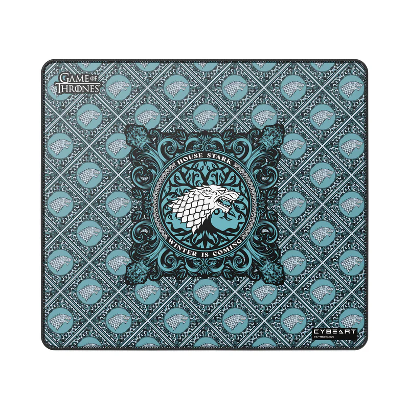 Cybeart | House Stark Gaming Mouse Pad (Large – 450x400x4mm) | Waterproof, Never Slip Base, Stitched Edges, Esports Grade