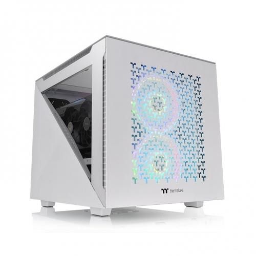 Thermaltake Divider 200 TG Air White Edition Micro-ATX Tempered Glass