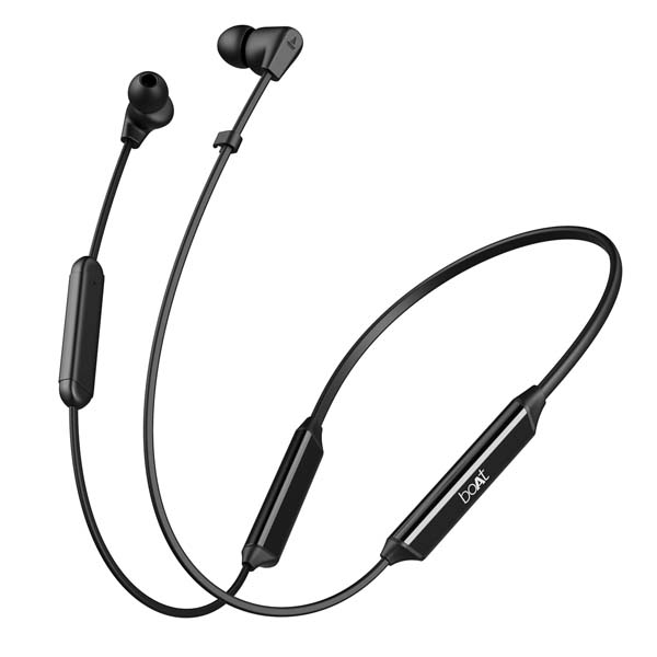 Boat Rockerz Trinity in Ear Earphones with 150H Playtime, Crystal Bionic Sound Powered by HiFi, Signature Sound, Beast™ Mode, ENx™ Tech, ASAP™ Charge,IPX5,Dual Pairing (Cosmic Black)