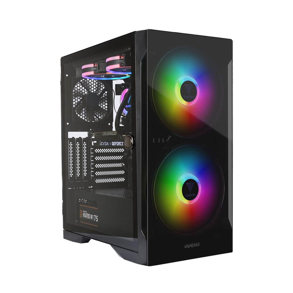 GAMDIAS Apollo E2 Elite Mid Tower ARGB Gaming Case (Black)