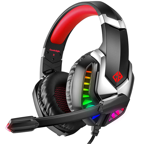 Cosmic Byte G2050 RGB 7.1 Surround Sound USB Gaming Headphone (Red)
