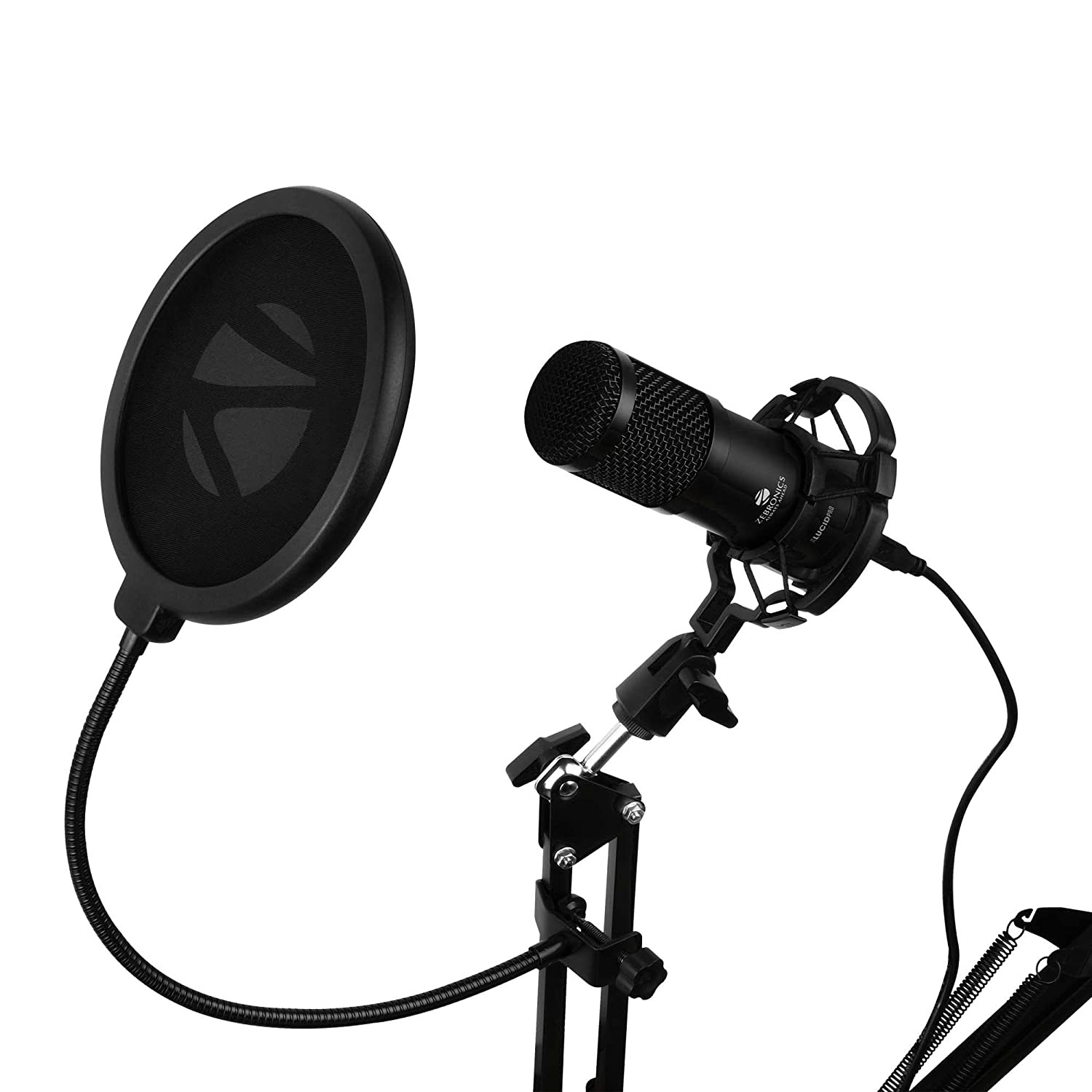 ZEBRONICS Zeb-Lucid PRO Desktop Mount Condenser Microphone