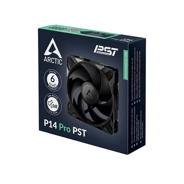 Arctic P14 Pro PST 140mm PWM Cabinet Fan (Black)