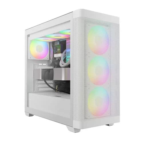 GAMDIAS Athena M3 ARGB E-ATX Mid Tower Case (White)