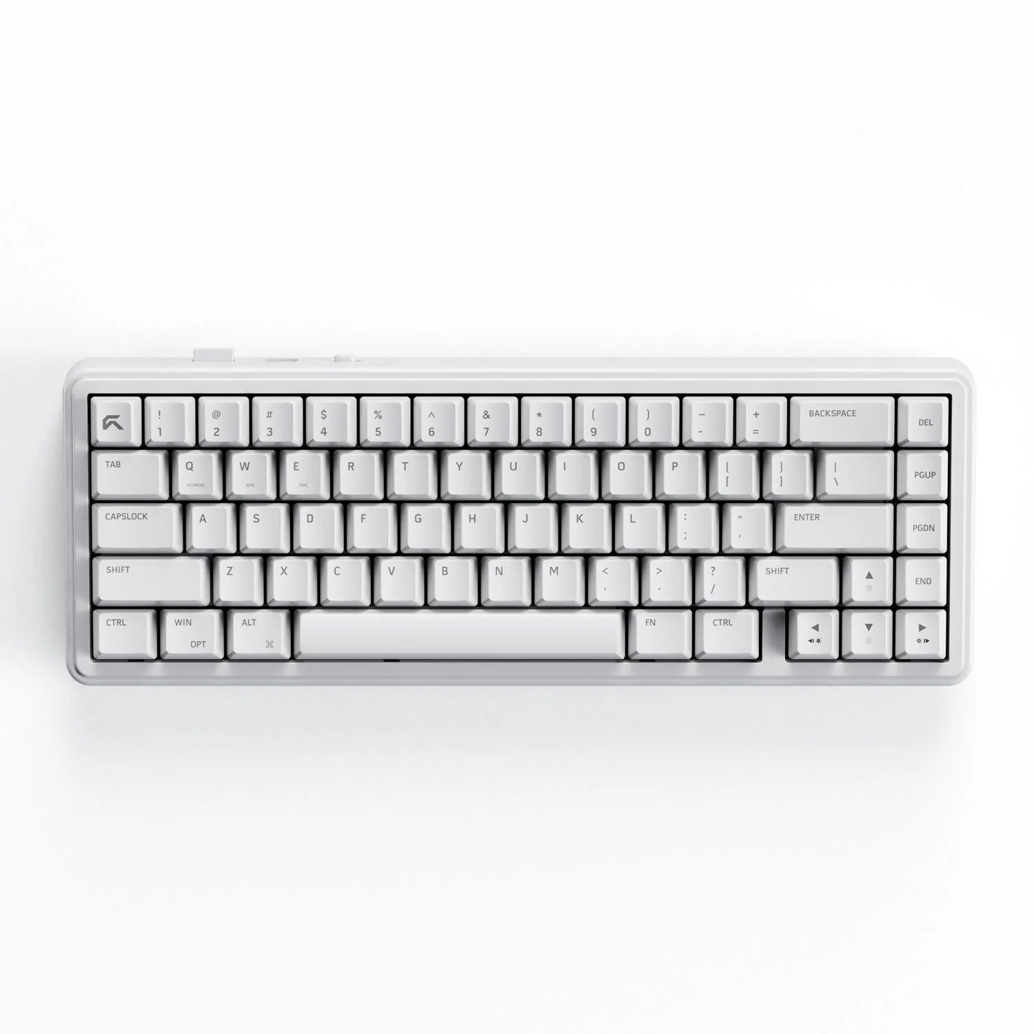 Cybeart Akula 65 Compact 65% Tri-Mode Wireless RGB Mechanical Keyboard White