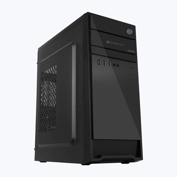 Zebronics Zeb Serene Mid Tower ATX Cabinet (Black)