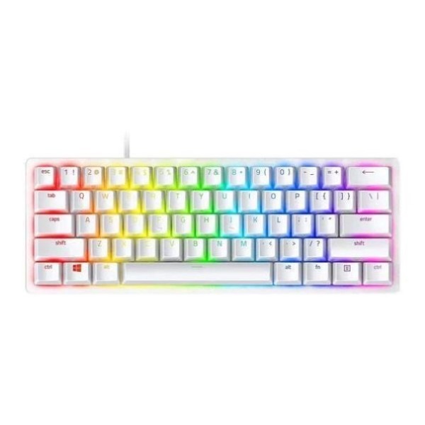 Razer Huntsman Mini 60% Linear Optical Switches Gaming Keyboard, White (Red Switch)
