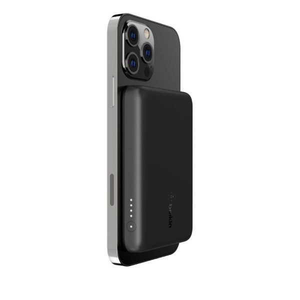Belkin BoostCharge 2500 mAh MagSafe Wireless Power Bank With 5W Charging Speed, Black