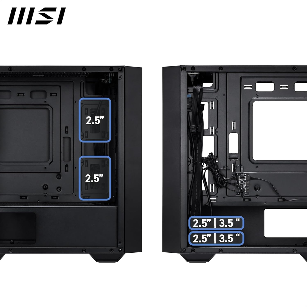 MSI PRO FORGE M050A Auto RGB M-ATX Mini Tower PC Case