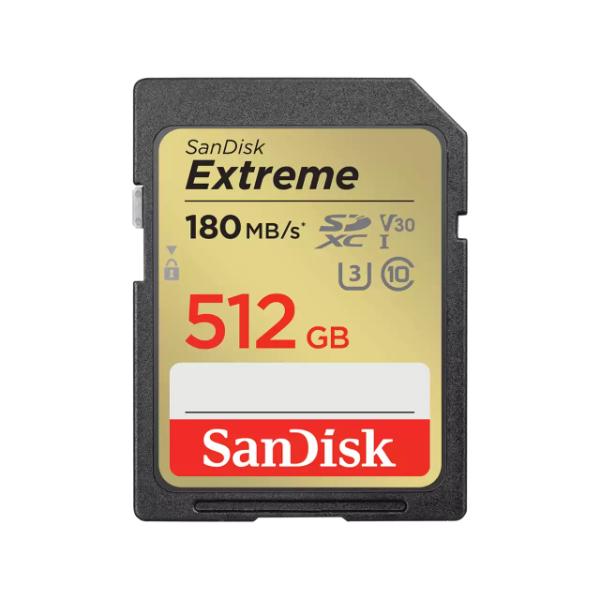 SanDisk Extreme SD UHS-I Card – 512GB