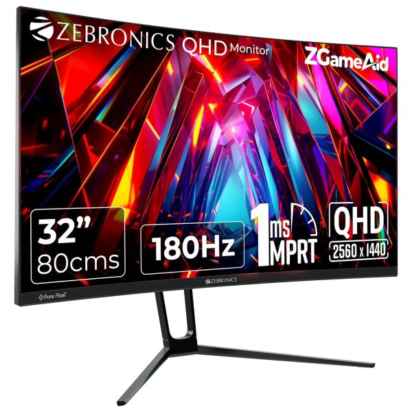 ZEBRONICS N32A 32″(80 cm) 1500R Curved Gaming Monitor