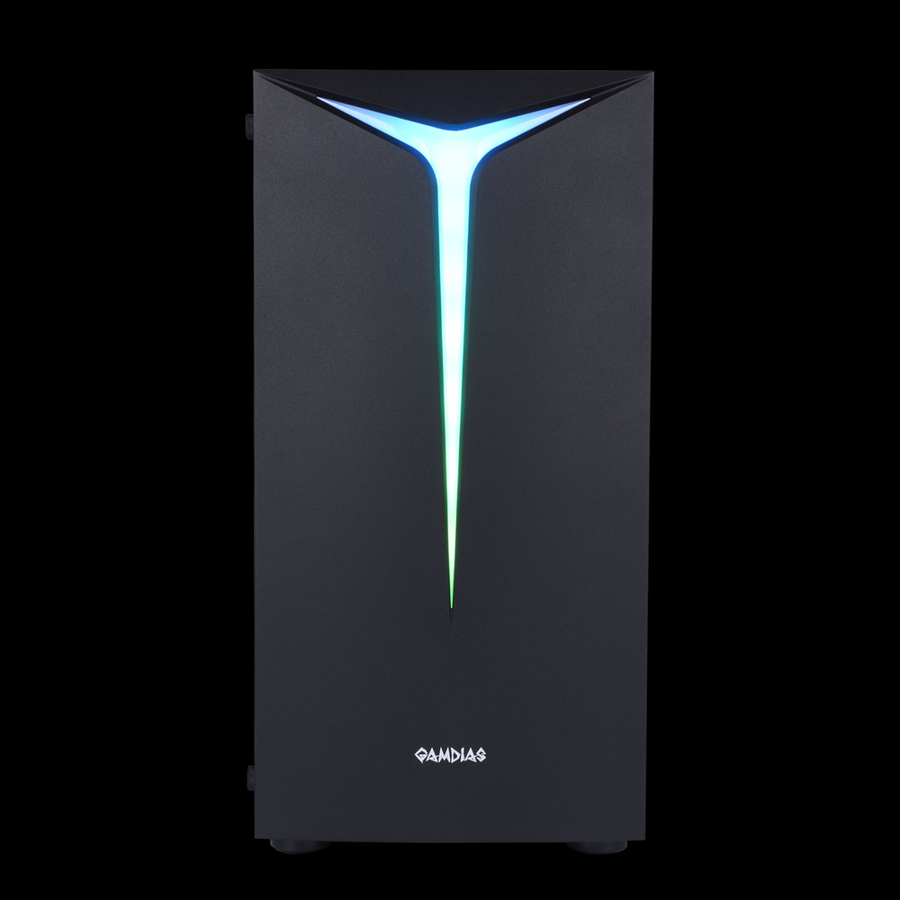 GAMDIAS Argus E2 Elite ARGB Mid Tower Gaming Case (Black)