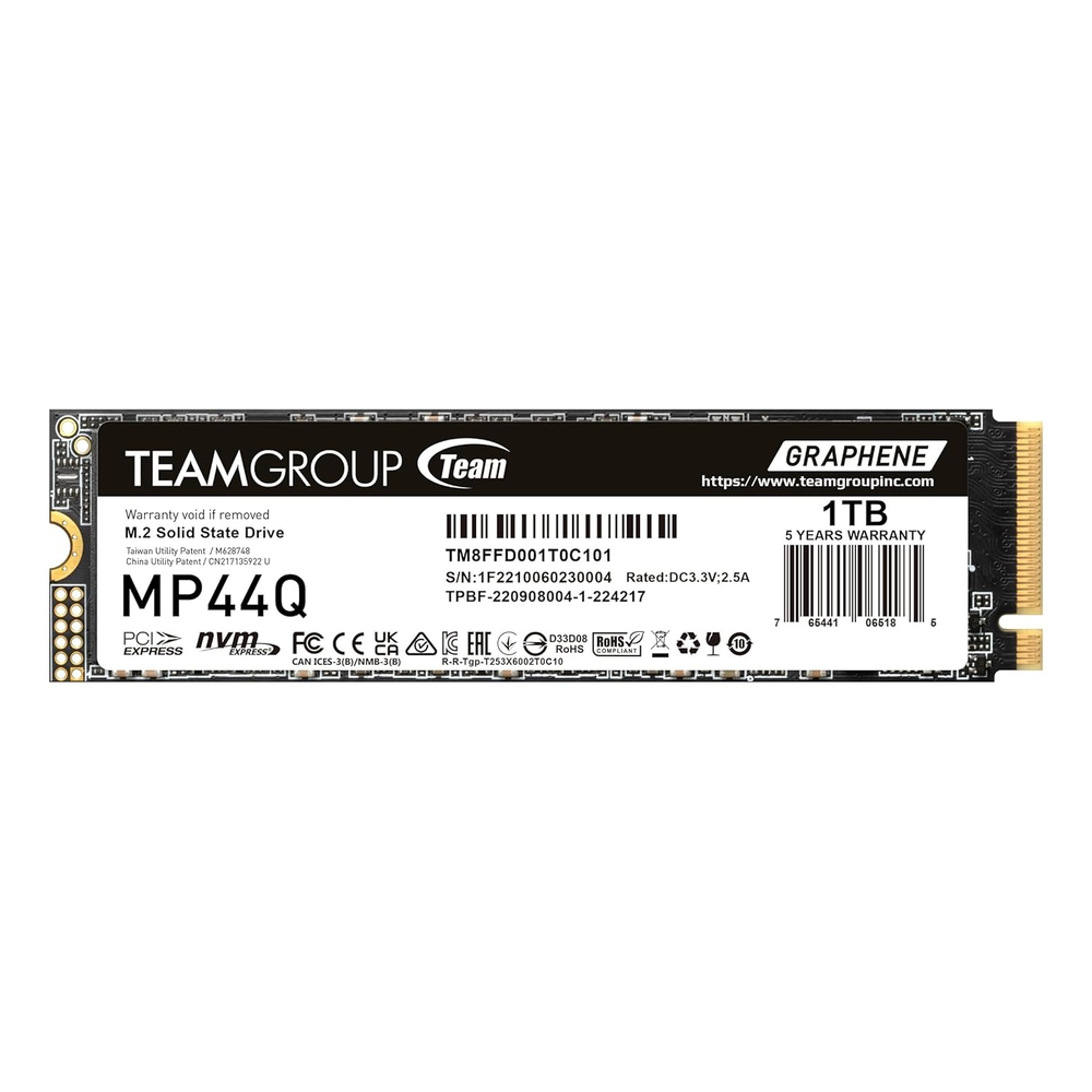 TEAMGROUP MP44Q 1TB M.2 PCIe Gen4 x4 NVMe SSD
