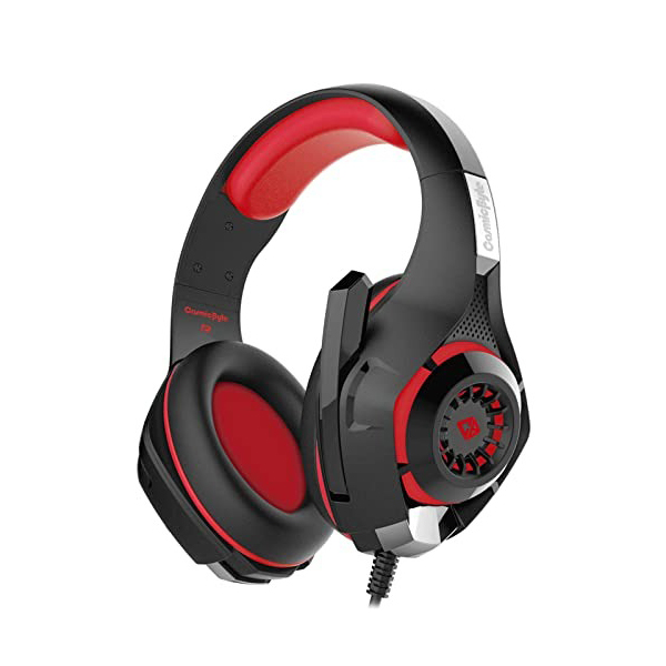 Cosmic Byte GS410 Headphones with Mic and for PS4, Xbox One, Laptop, PC, iPhone and Android Phones – Red