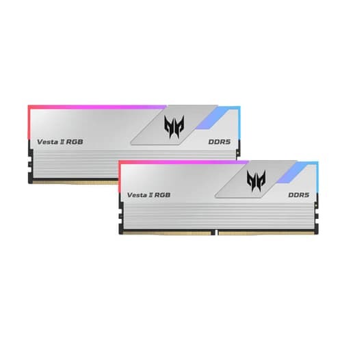 Acer Predator Vesta II RGB (16GBx2) DDR5 6000MHz Desktop Ram (Silver)